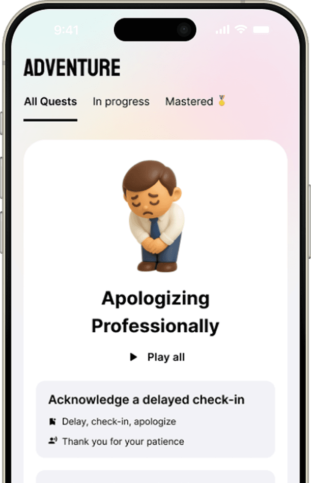 App screenshot - Learning Quest